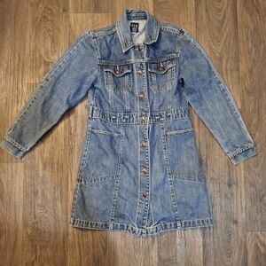 Vintage GAP Girls Denim Trench Coat.